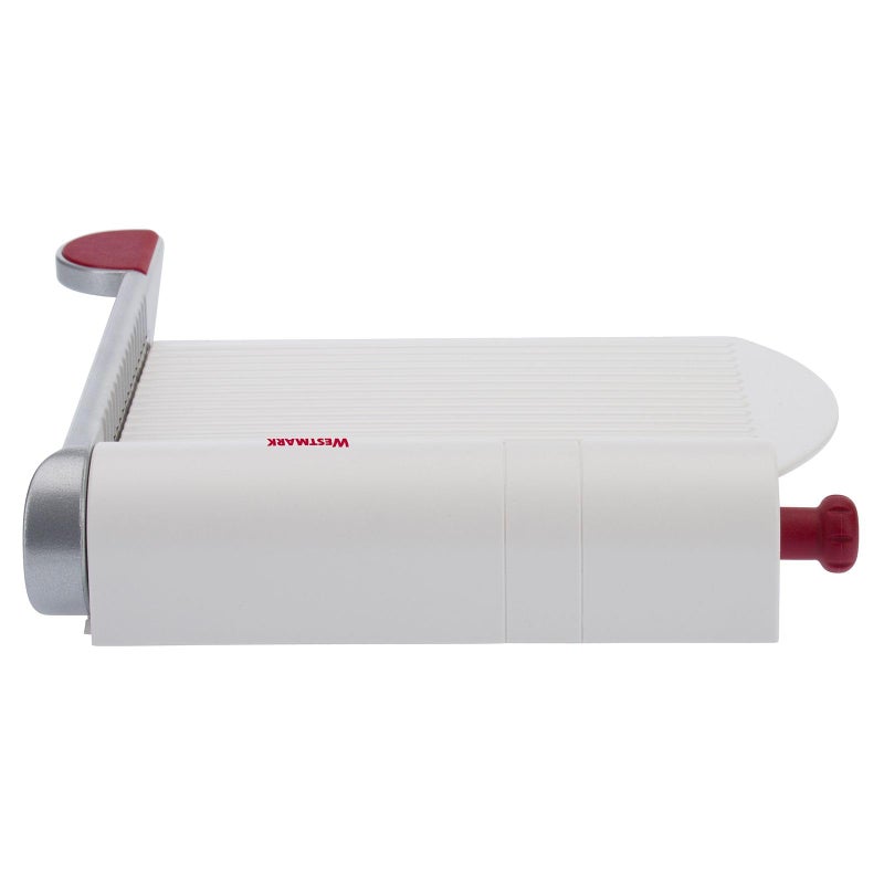 Westmark Germany Multipurpose Stainless Steel Cheese and Food Slicer with Board and Adjustable Thickness Dial (White) - - Image 3