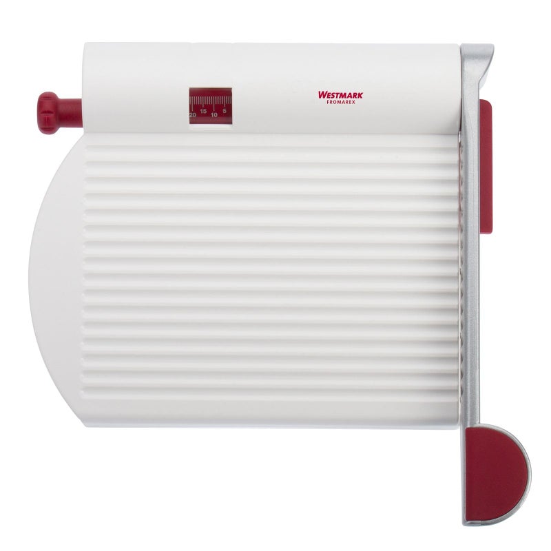 Westmark Germany Multipurpose Stainless Steel Cheese and Food Slicer with Board and Adjustable Thickness Dial (White) - - Image 2