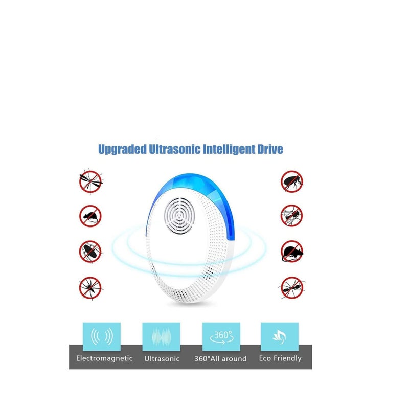 SOLARAE Ultrasonic Pest Repeller, Ultrasonic Pest Repellent, Indoor Pest Control Plug in, Indoor Repellent for Children and Pets Safe, Repellent for Home, Office, Kitchen, Warehouse (2PCS) - Image 2