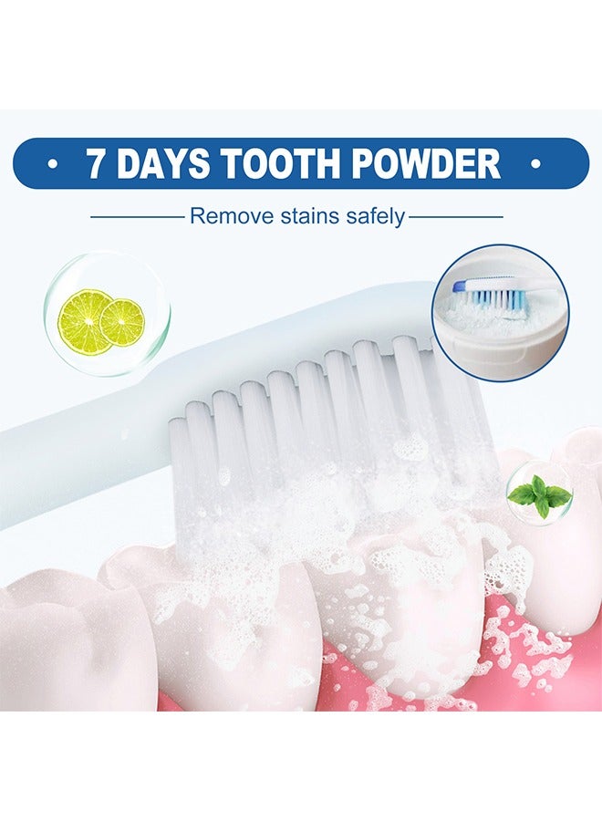 OUHOE 7 Days Tooth Powder -Teeth Turn White In Seven Day, Organic Vegan Fluoride Free Remineralizing Tooth Cleaning Powder 50ml - Image 5