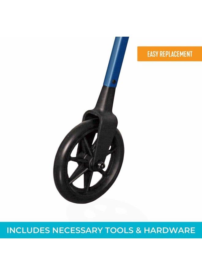 Stander NonSwivel Wheel Kit for EZ FoldNGo Walker and Able Life Space Saver Walker, Black, 2 Count - Image 3
