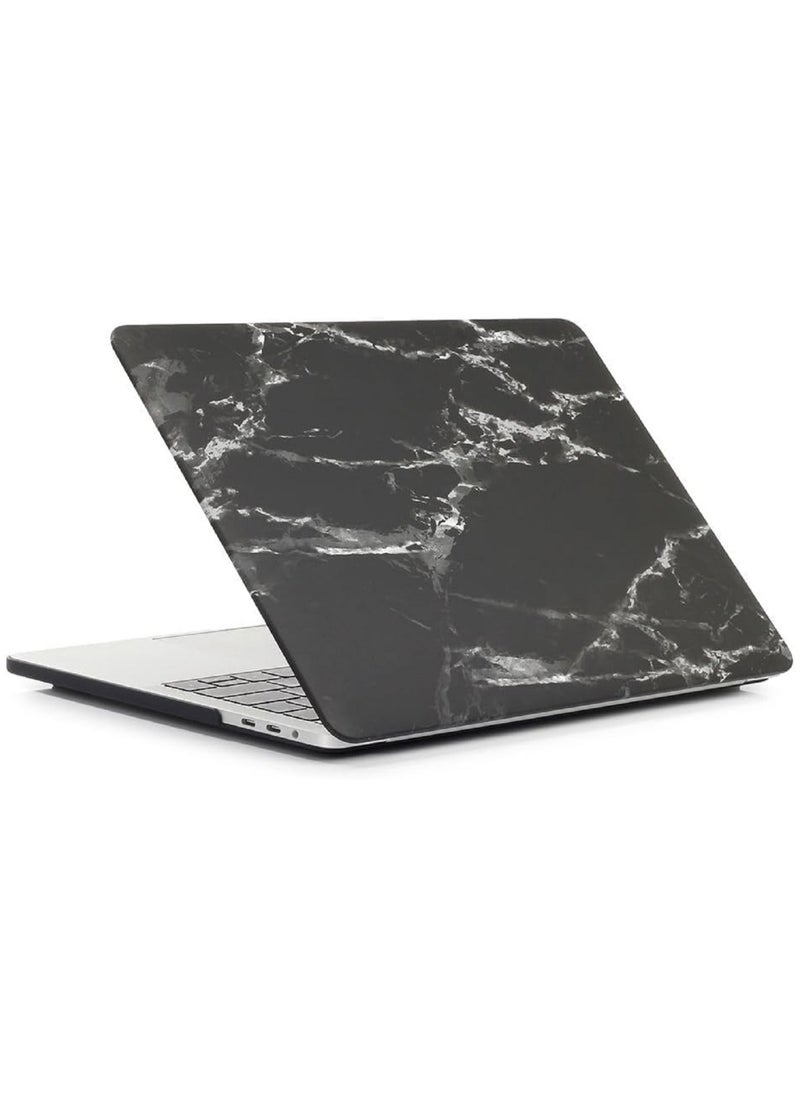 AMM Plastic Hard Shell Case Cover Compatible with MacBook Air 13-Inch with Retina Display & Touch ID, Model:- M1 A2337/A2179/A1932 Release 2022/2021/2020/2019/2018, Black Gray Marble  - Image 4