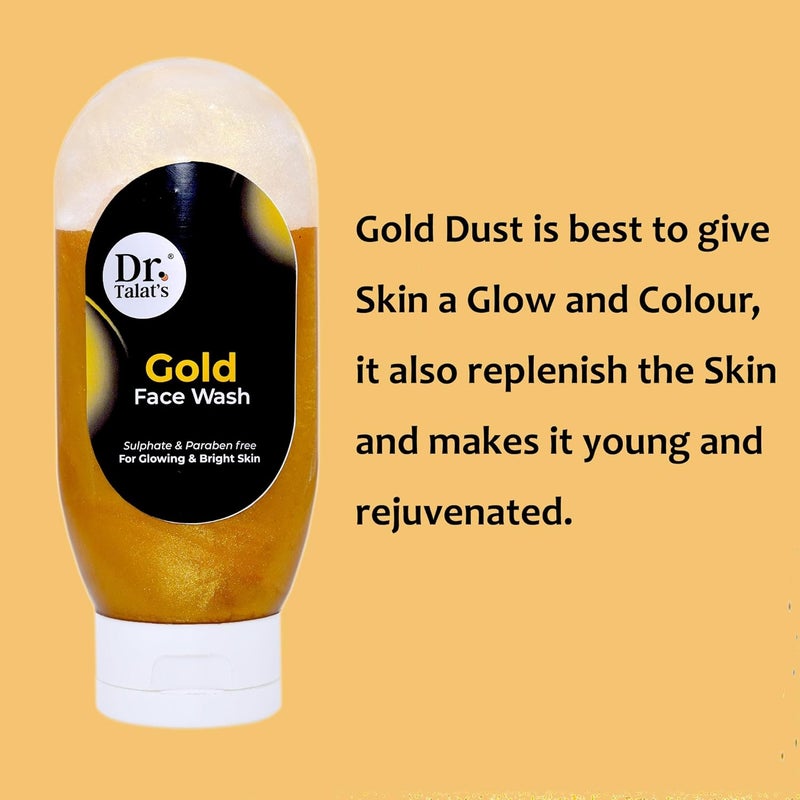 DR. TALAT'S DrTalats Gold Face Wash  For Glowing  Bright Skin  Sulphate  Paraben free  For women  men  Net qty 125 ml - Image 3