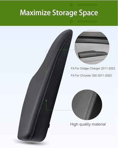 UMISHI Front Left Driver Side Inner Door Armrest 1WK37DX9AB Compatible with Dodge Charger 2011-2023 & Chrysler 300 2011-2023 (Left Driver Side) - Image 2