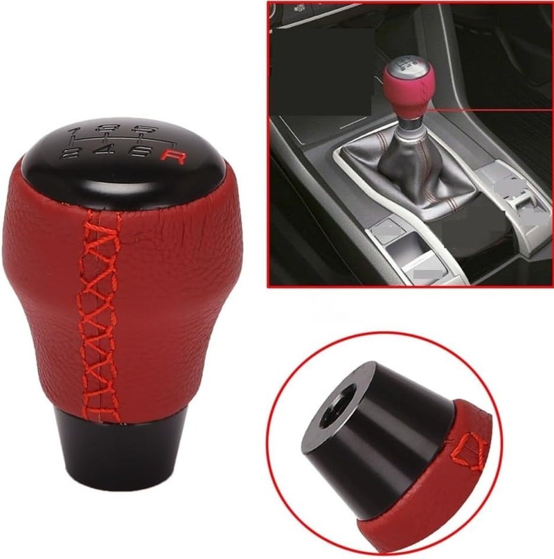 QASULER 6 Speed Manual Gear Shift Knob for Civic Type R - Image 4