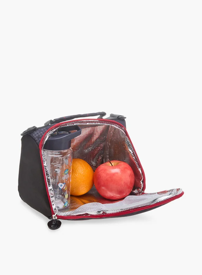 LBL by Shoexpress Boys Monster Truck Graphic Print Lunch Bag with Zip Closure