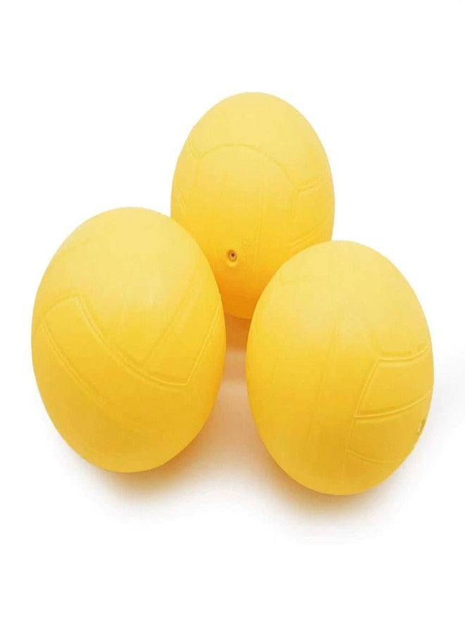 Aolowewin Spike Replacement Balls, 3-Pack 3.5-Inch Balls for All Roundnet Game Set,for Lawn Beach Volleyball, Water Pool Ball, Outdoor Yard Play (3 Balls with Pump) - Image 3