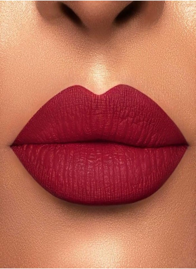 سيفورا أحمر شفاه سائل كريمي من مجموعة سيفورا يدوم لمدة 10 ساعات بلون أحمر كرزي (94 Cherry Moon) - يدوم طويلاً، وردي بني غير لامع، عالي الصبغة ومقاوم للانتقال (5 مل)  - Image 3