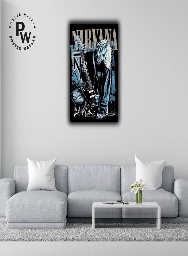 POSTER WALLAH Kurt Cobain Poster for Home Office and Student Room Wall | Aesthetic Poster | Wall Decor KRTCBN02 (18X12 inch) - Image 2