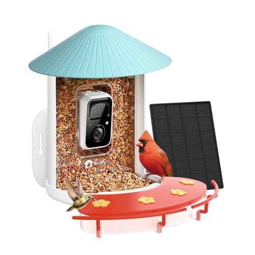 NETVUE Birdfy® Hummee Smart Hummingbird Feeder with Camera, Auto Capture Bird Videos & Birdwatching Up-Close, 2 in 1 Feeders Attract More Hummingbirds, Ideal Present for Bird Lover - Image 1