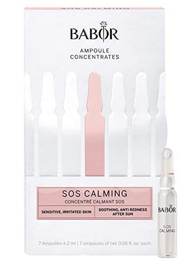 Babor Sos Calming Ampoule Serum Concentrates Soothing Serum To Treat Irritated Skin Reduce Redness And Strengthen Skin Barrier 7 Day Treatment - Image 1