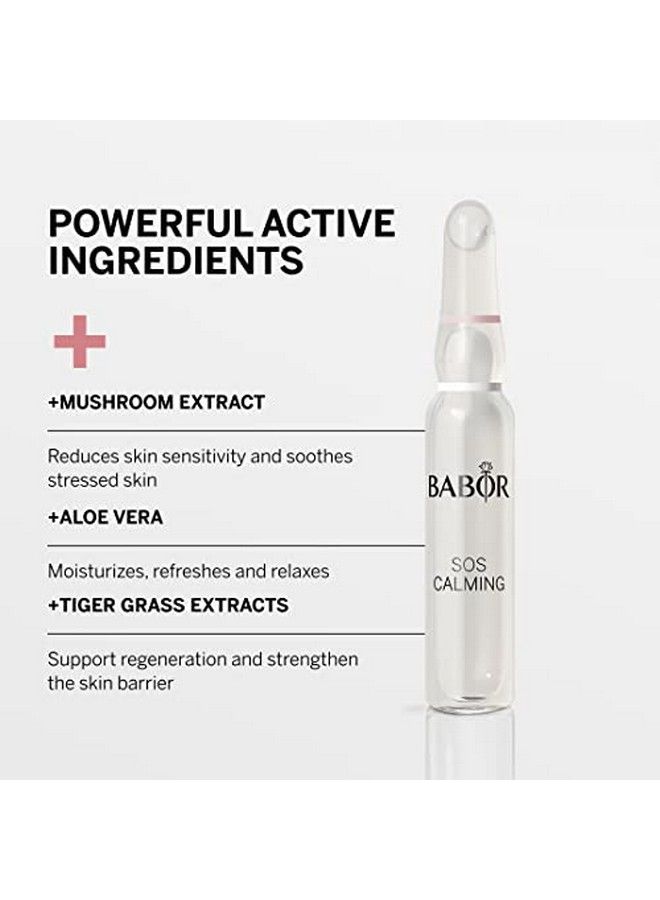 Babor Sos Calming Ampoule Serum Concentrates Soothing Serum To Treat Irritated Skin Reduce Redness And Strengthen Skin Barrier 7 Day Treatment - Image 5