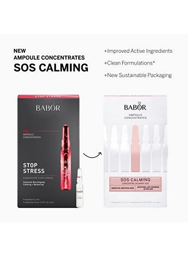 Babor Sos Calming Ampoule Serum Concentrates Soothing Serum To Treat Irritated Skin Reduce Redness And Strengthen Skin Barrier 7 Day Treatment - Image 3
