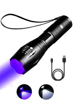 Sunbmebge Uv Flashlight,2 In 1 395 Nm Led Flashlight,Aluminum Alloy Waterproof Flashlight,4 Light Modes With Usb Charging  - Image 1