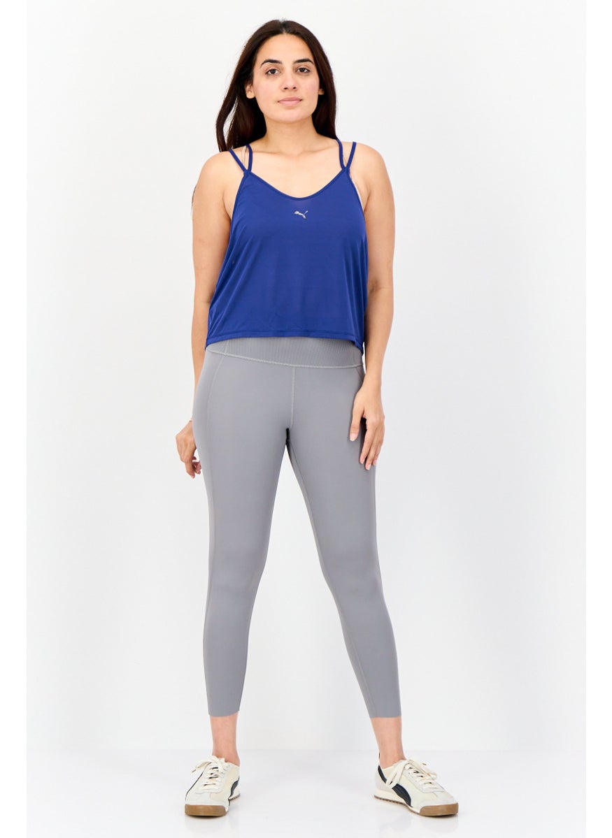 PUMA Women Regular Fit Sleeveless Training Top, Dark Blue  - Image 4
