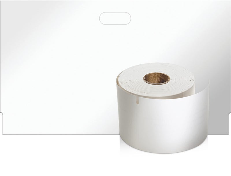 DYMO 30856 LW Non-Adhesive Name Badge Labels for LabelWriter Label Printers, White, 2-7/16'' x 4-3/16'', 1 Roll of 250 - Image 4