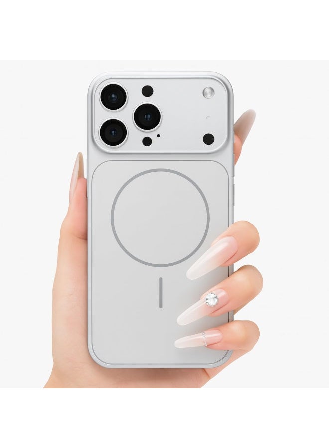 Premium Back cover Converter Plate compatible with iPhone 16 pro max  to iphone17 pro max max Style Shockproof Touch Finish (Silver, iPhone 16 Pro Max) - Image 1