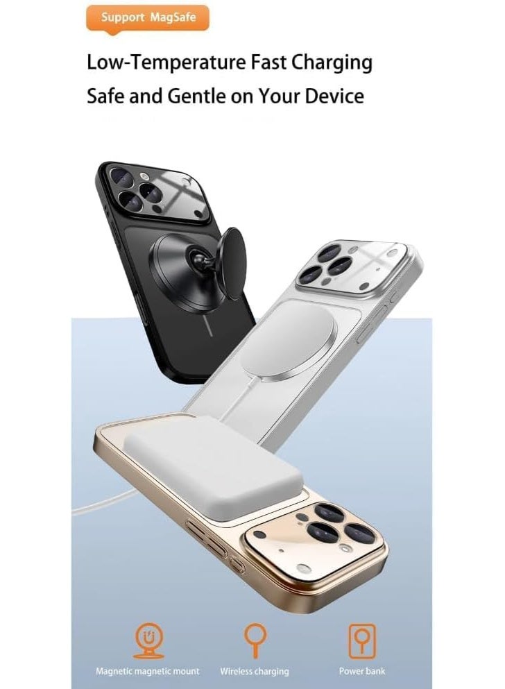 Premium Back cover Converter Plate compatible with iPhone 16 pro max  to iphone17 pro max max Style Shockproof Touch Finish (Silver, iPhone 16 Pro Max) - Image 4