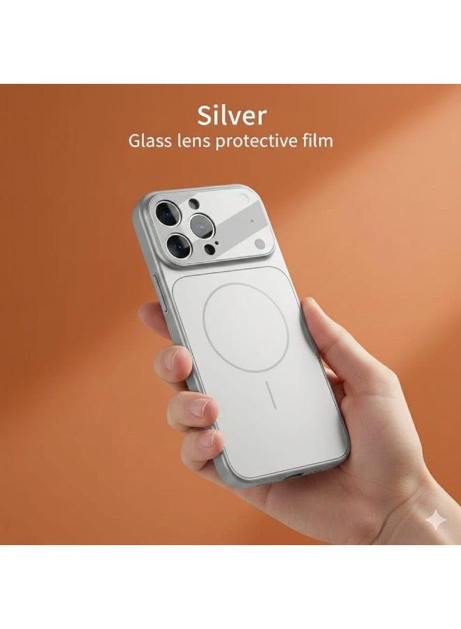 Premium Back cover Converter Plate compatible with iPhone 16 pro max  to iphone17 pro max max Style Shockproof Touch Finish (Silver, iPhone 16 Pro Max) - Image 2