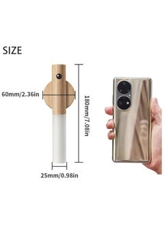 Lukadah LUKADAH USB Rechargeable Wooden Wall Light | Motion Sensor LED Bedside Lamp | Battery-Operated Warm White Light for Bedroom, Living Room, Stairs & Hallway  - Image 4