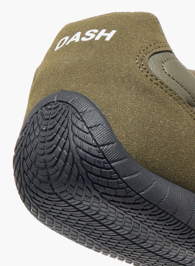 Dash Logo Detail Sports Shoes with Lace-Up Closure