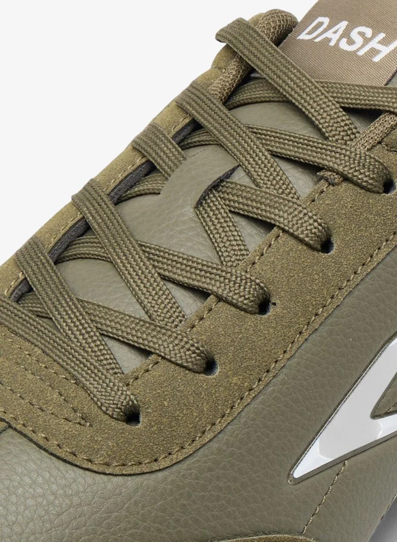 Dash Logo Detail Sports Shoes with Lace-Up Closure