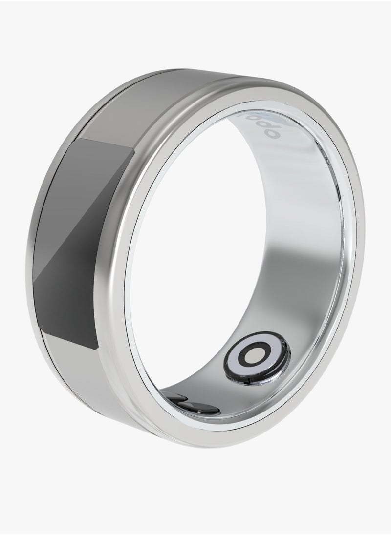 porodo Smart Ring Health Tracker Size L 11 20.7mm / Works with App / Heart Rate & Sleep Monitor/ Sports Mode/Calorie/Distance/Pedometer/Daily Fitness /Menstrual Cycle/SpO2/Body Temperature  - Silver  - Image 1