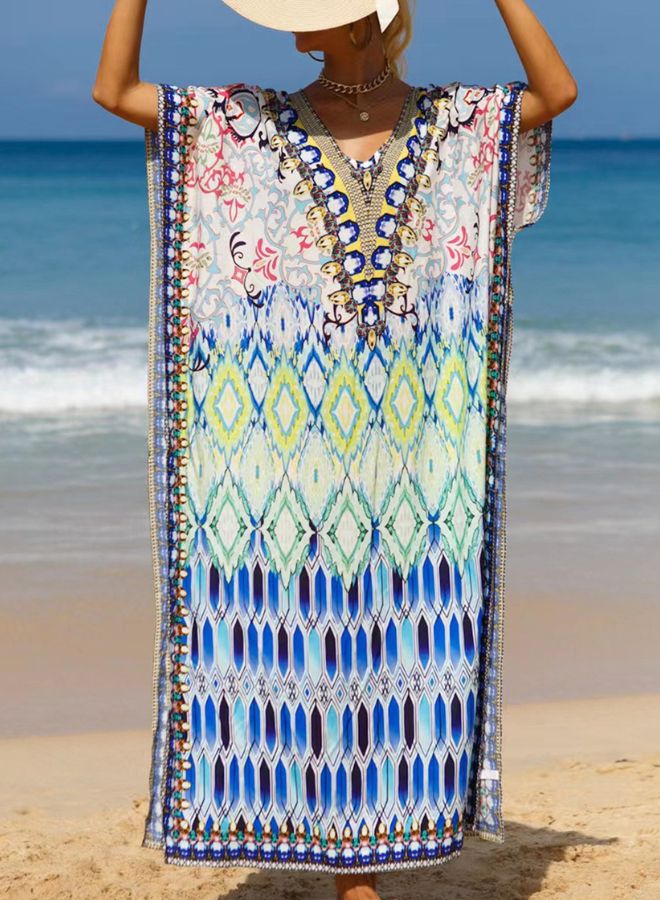 Tepveisoy Women's Dress,Cover Up Beach Dresses,Vacation Loose Robe,Bikini,Sun-protective Smock  - Image 2