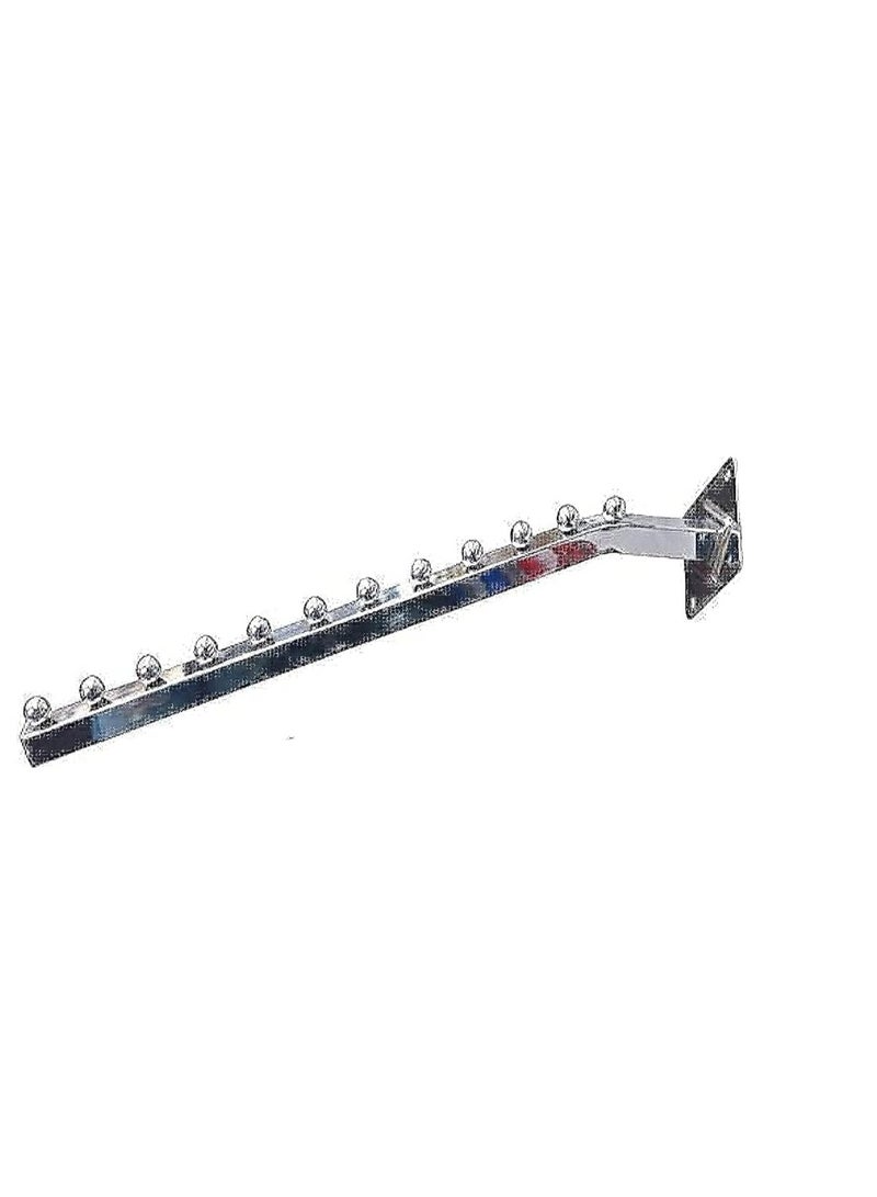 KNP Chrome Plated Steel Wall Fixing Clothes Slides Wall Hanger 7 Ball durable hanger is designed for easy sliding and secure hanging - Image 1