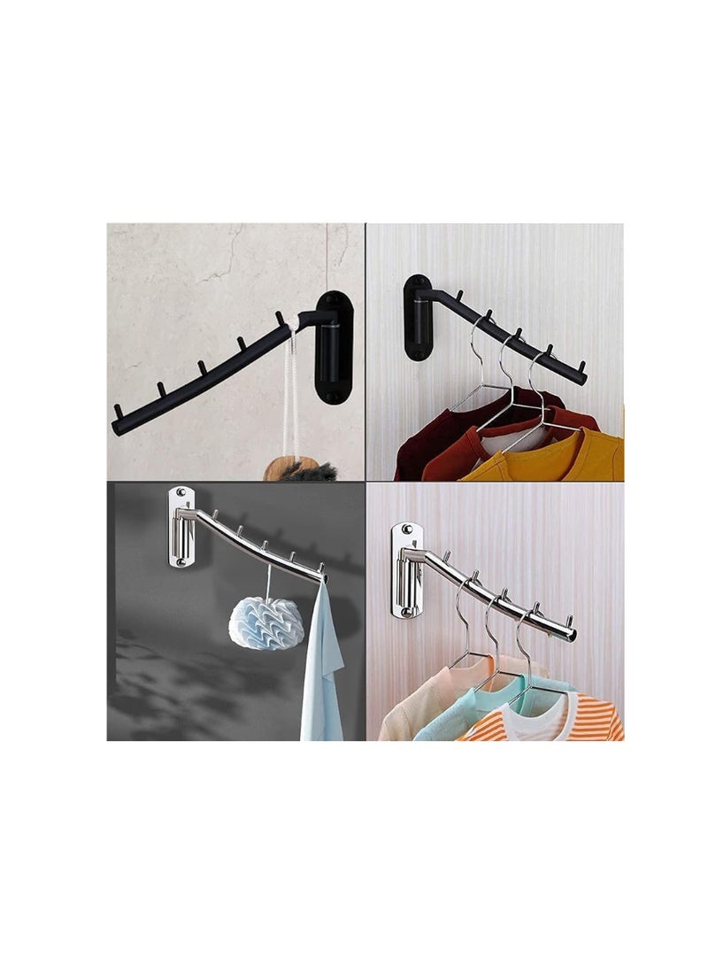 KNP Chrome Plated Steel Wall Fixing Clothes Slides Wall Hanger 7 Ball durable hanger is designed for easy sliding and secure hanging - Image 2