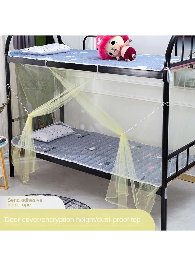 Bluejw 9V7T Student Dormitory Mosquito Net 0.9m Bedroom With Zipper Encrypted Square Net 90cm Single 1.2 M 1 - Image 1