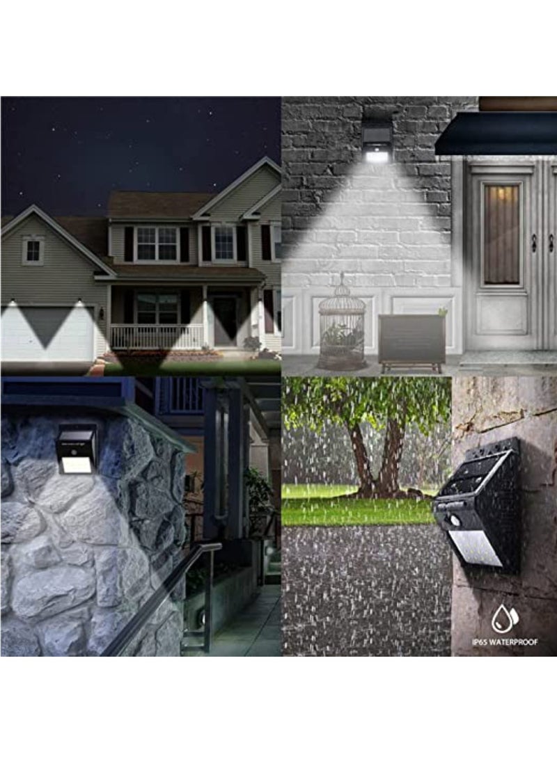 73Hours حزمة من 10 قطع 20 LED تعمل بالطاقة الشمسية PIR محس حركة خارجي ليلي مصباح حائط يعمل بالطاقة الشمسية... - Image 2