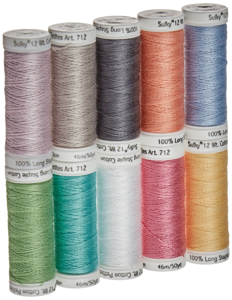 Sulky 71233 Spring Collection Crossroads Cotton Petites 12 Weight 10 Pieces Per Pack Multicolor
