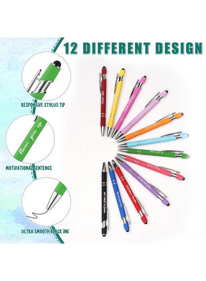 Ragnhild 48 Pcs Watercolor Bulk Motivational Pens Inspirational Notepads Set, Pocket Motivational Quote Notebooks Ballpoint Pens, Mini Journals Gift Set for Kids Students Teachers School Office Prizes Supplies  - Image 4