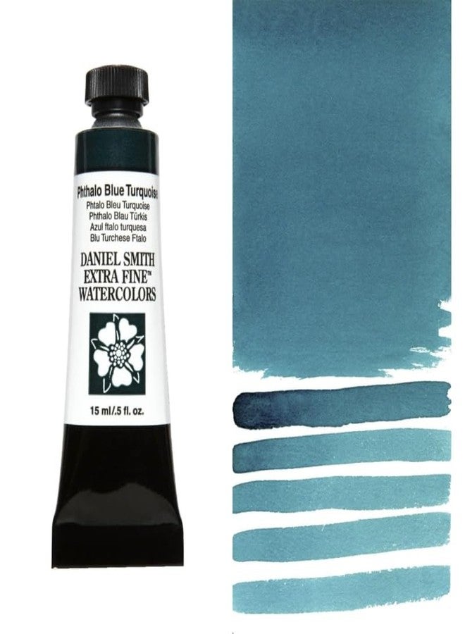 Daniel Smith 284600247 15ml Watercolor Paint, Phthalo Blue Turquoise, 0.50 Fl Oz (Pack of 1) - Image 2