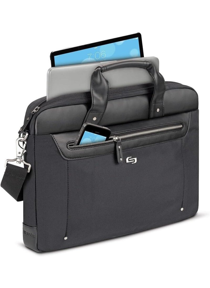 Solo Solo New York Irving 156 Inch Laptop Briefcase Black  - Image 4