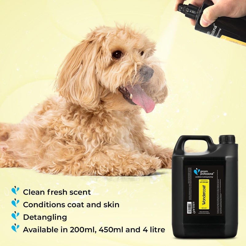 Groom Professional Wondercoat Pet Detangler Spray, 200 ml - Image 3
