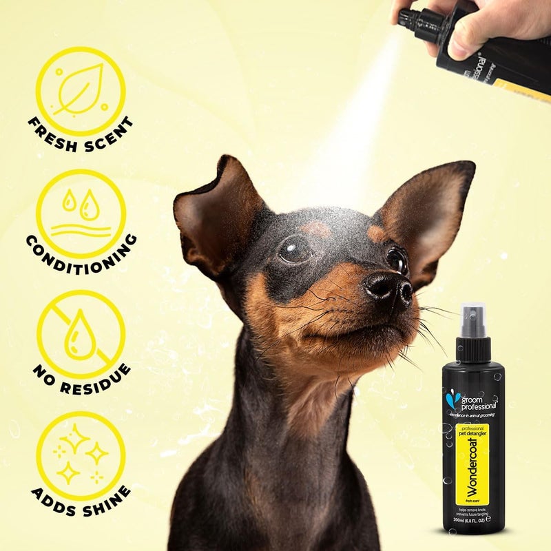 Groom Professional Wondercoat Pet Detangler Spray, 200 ml - Image 2