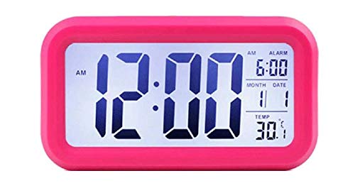 Ajanta Quartz Plastic Digital Alarm and Table clock, (13 x 8 x 4 cm, Red ODC 210) - Image 2