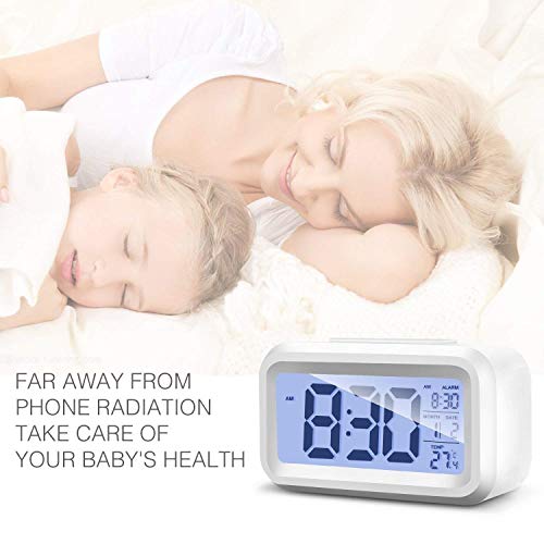 Ajanta Quartz Plastic Digital Alarm and Table clock, (13 x 8 x 4 cm, Red ODC 210) - Image 5