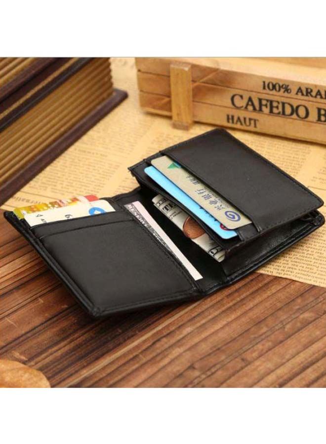 NIBEMINENT Bi-Fold Leather Wallet Black  - Image 3