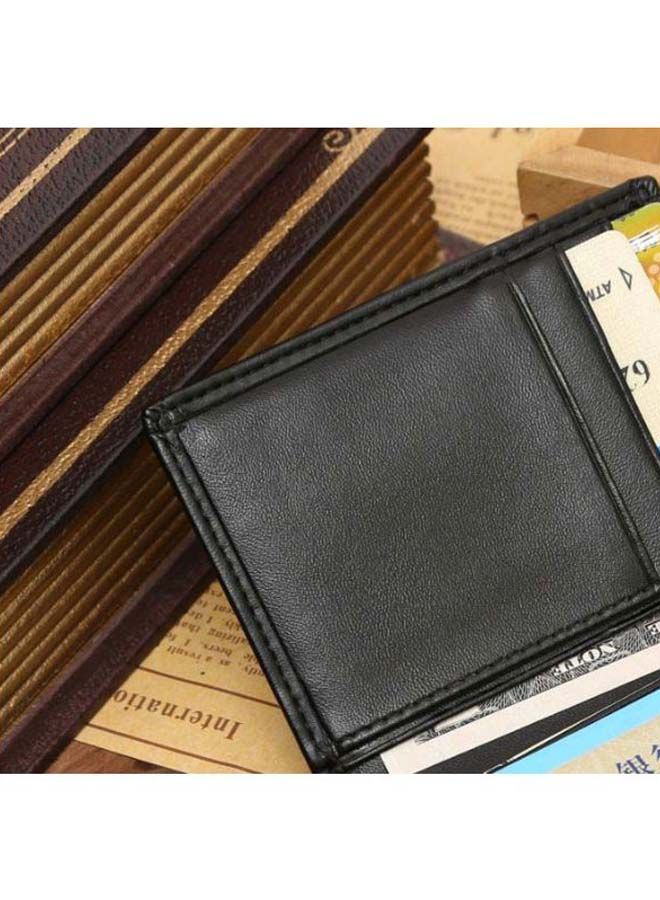 NIBEMINENT Bi-Fold Leather Wallet Black  - Image 4
