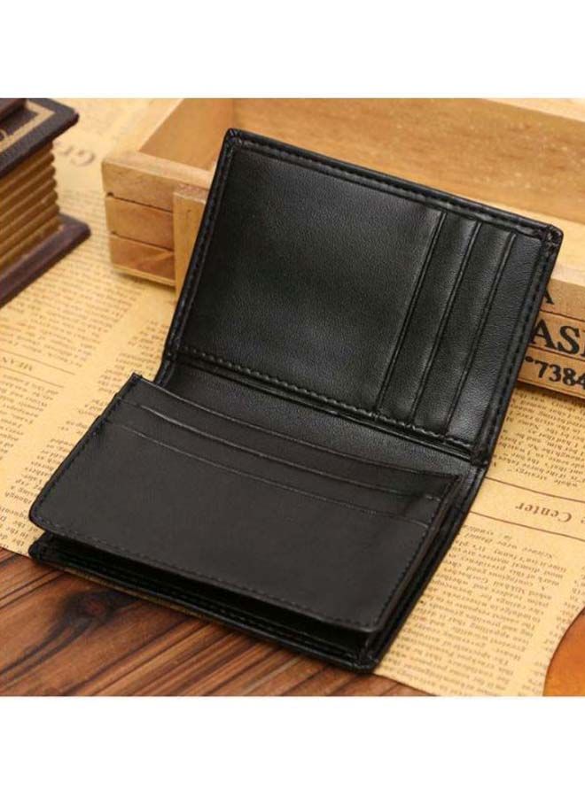 NIBEMINENT Bi-Fold Leather Wallet Black  - Image 2