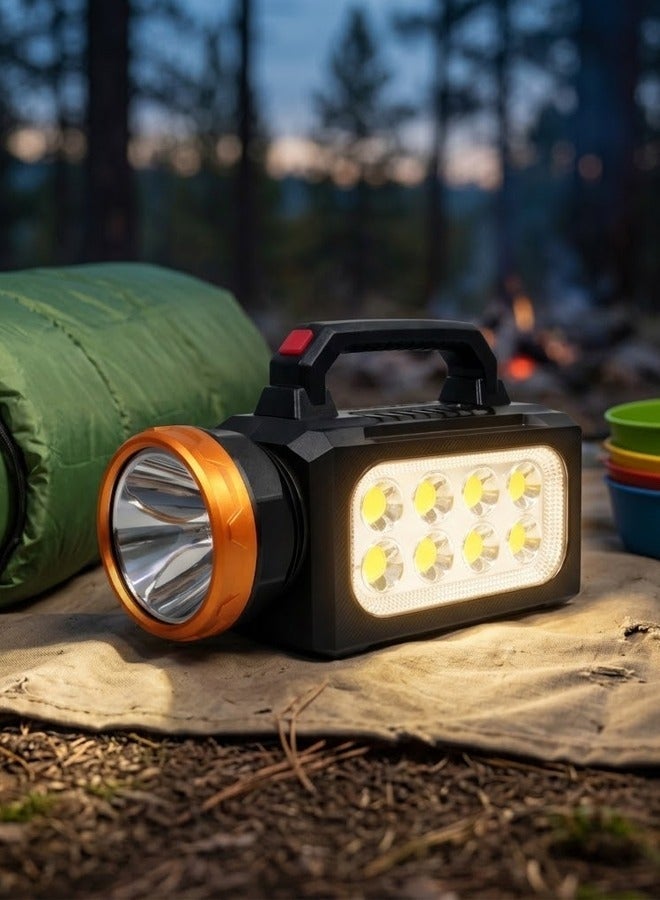 Solar Rechargeable LED Emergency Lantern NY-9801C Multi Light Camping Torch USB Type-C Charging Portable Searchlight with Power Bank Function Side COB Light 3 Modes Outdoor Camping Hiking Fishing Car Repair Work Light - Image 2
