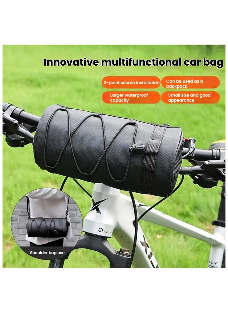 General Bicycle charter mountain bike front beam package tube package rear bag waterproof multi-functional cycling bag portable and multi-purpose front  - Image 1