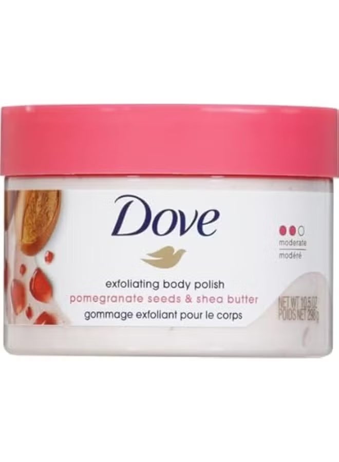 Dove Body Scrub for Smooth Skin with Pomegranate 298g - Image 2