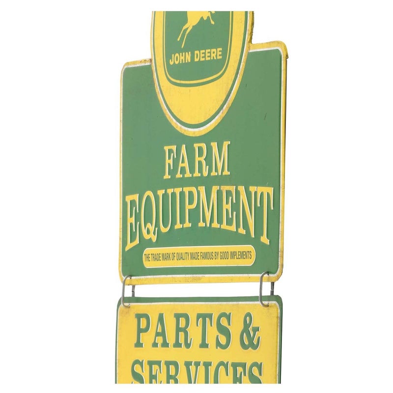 Open Road Brands John Deere Farm Equipment Linked and Embossed Metal Sign - Vintage John Deere Sign for Garage or Man Cave - Image 4