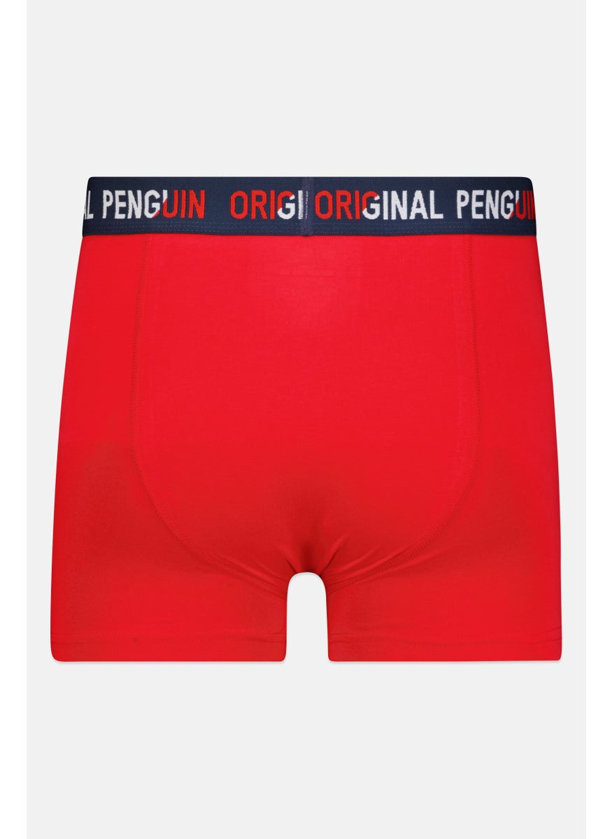 Original Penguin Men 3 Piece Brand Logo Trunks, Multicolor  - Image 3