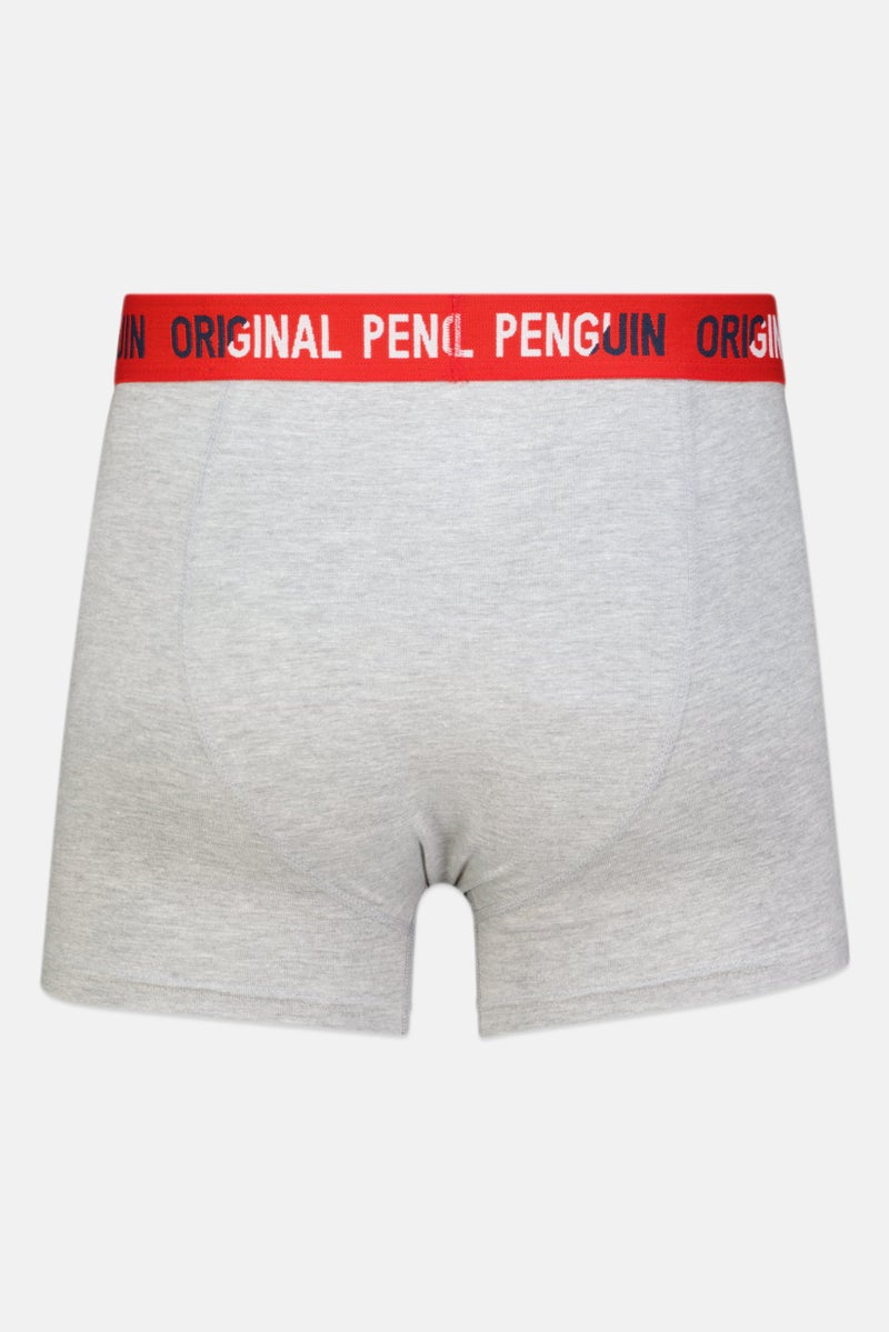 Original Penguin Men 3 Piece Brand Logo Trunks, Multicolor - Image 4