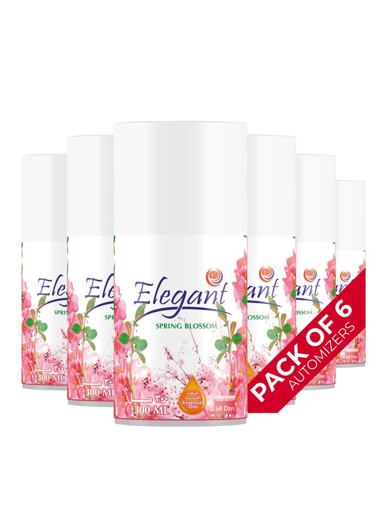 Elegant 6 Piece SPRING Blossom Automatic Refill Spray Set 300ml  - Image 1